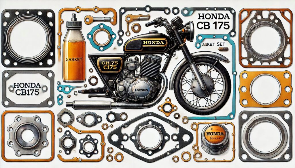 Honda CB175 CL175 Gasket Set: Enhance Engine Lifespan